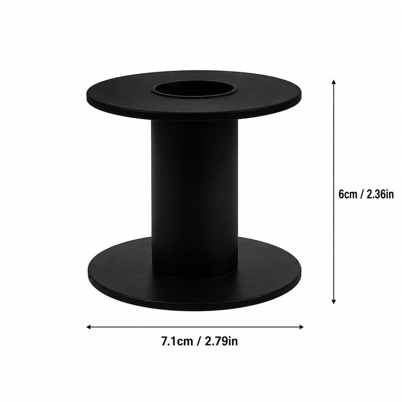 BESTYASH Pack of 4 Empty Plastic Cable Spools Cylindrical Fishing Line Spools for Line Management in Laboratory and Workshop Space-Saving Compact Design