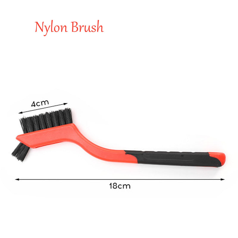 [Australia - AusPower] - 3pcs Nylon Cleaning Brushes Small Wire Brush Set for Cleaning Rust Removal in Holes 