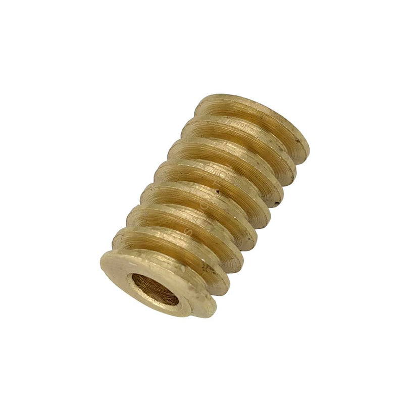 [Australia - AusPower] - Brass Worm Gear Set - 0.5 Modulus 20T 20:1 Reduction Rate 3mm 4mm Hole Diameter Right Rotation Drive Gear Box Wheel Shaft Kit (Rod-3mm bore, Gear-4mm bore) Rod-3mm bore 