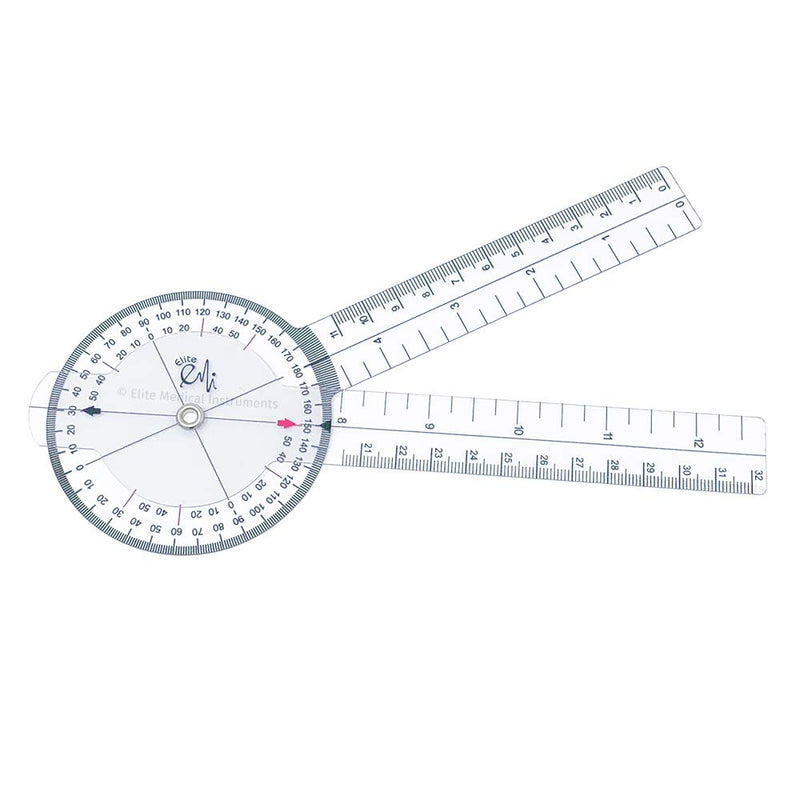 [Australia - AusPower] - EMI Goniometer Set – 12", 8", 8" Spinal | 3-Piece Medical Goniometer Kit for Physical Therapy, Rehabilitation & Joint Measurement | EGM-428 