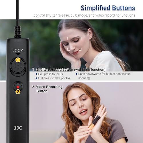 RM-VPR1 Remote Control Shutter Release with 59" Cable for Sony A7RV A7IV A7SIII A7RIV A7R A7 III A7SII A9III II A1 A6600 A6400 A6100 A6000 ZV-1 RX100 VII HDR-CX405 CX440 CX900 FDR-AX43 AX53 AX33 AX30 Wired Remote with 59" Cable