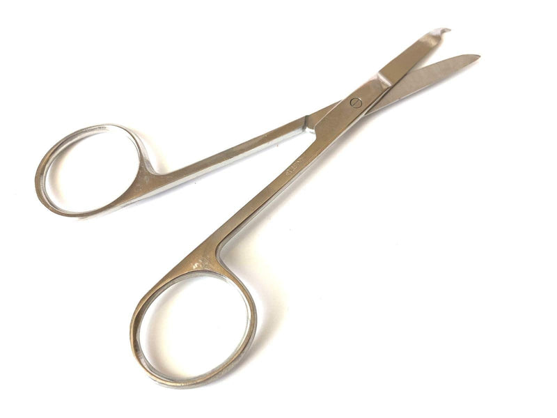 [Australia - AusPower] - Suture Scissors 3.5" Dental Scissors Stitch Stainless Steel Hook Dental Veterinary Instruments 