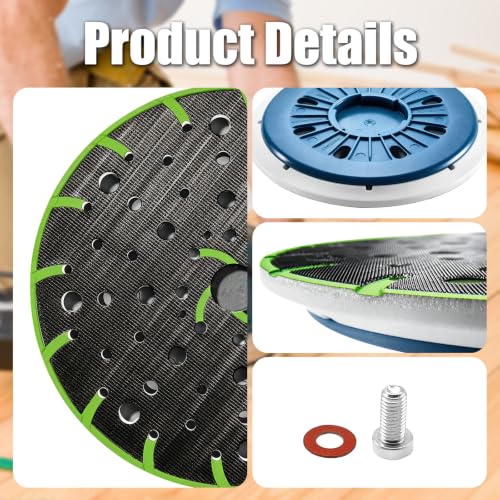 Deolrwau 6-inch 150mm hard sanding pad for Festool RO 150 FEQ, ST-STF D150/MJ2-FX-H-HT fit