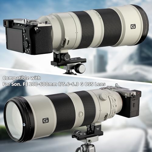 Haoge LF-E260 Lens Collar Replacement Foot for Sony FE 200-600mm F5.6-6.3 G OSS Super Telephoto Zoom Lens (SEL200600G) Built-in Arca Type Quick Release Base Support Plate
