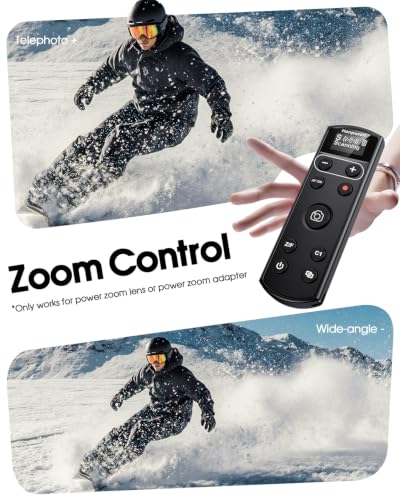 for Sony Camera Remote Control, Hanpusen Rechargeable Wireless Shutter Release with OLED Screen for ZV-E10/ZV-1/A7 III/A7 IV/ZV-1F/A6400/A6700/A6600/A6100/ZV-E1/FX30/A7C II/FX3, Replace RMT-P1BT For Sony