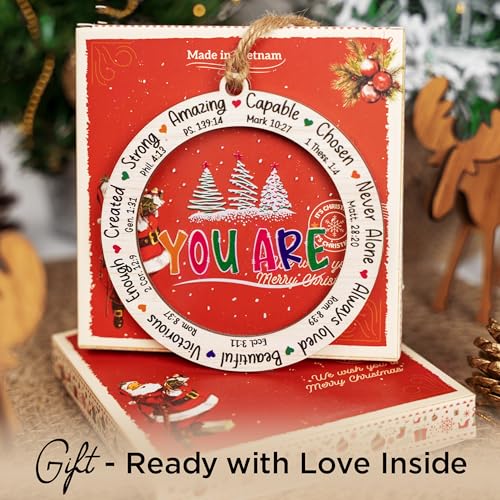 Christian Christmas Ornament, Religious Gifts for Women 2. Bible Verse