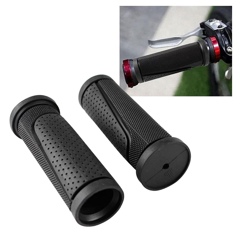 Bike Handlebar Grips, Non-Slip Rubber Bicycle Handlebar Grips Comfortable Short Mini Handle G rips Bike G rips Black