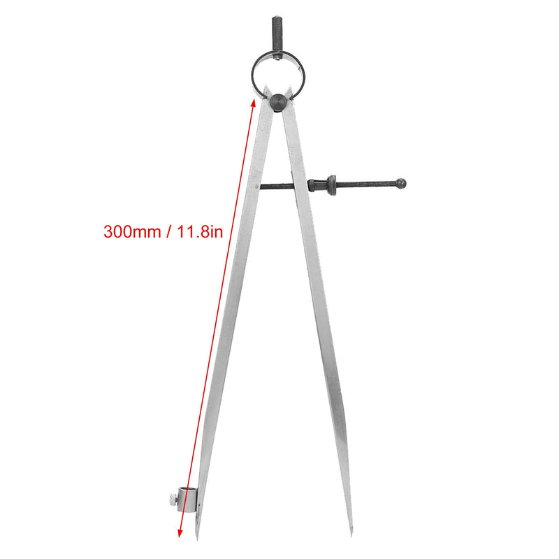 [Australia - AusPower] - Wing Divider, Adjustable&Lockable Precision Spring Divider Caliper with Pen Holder Craft Rotating Tool(300mm) 