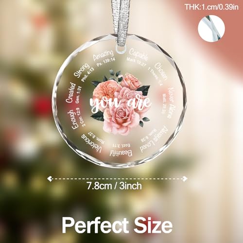 Christian Christmas Ornaments, Christian Religious Gifts for Women, Inspirational Gifts for Women, Friend, Sister, Mom, 3inch Keepsake Religious Ornament You Are