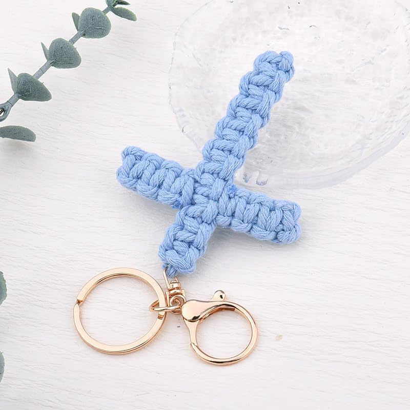 ShiQiao Spl Cute Cross Keyring Gifts for Women Girls Christian Birthday Gifts for Best Friend Daughter Sister Christmas Gift for Sister Blue