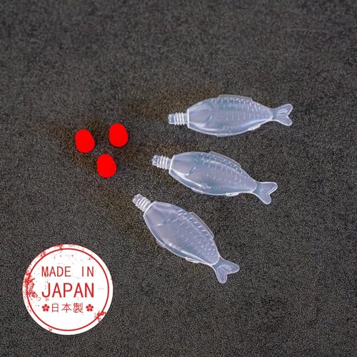 Japanese Soy Sauce Fish-shaped Bottles Tarebin 4ml 200pcs, Made in Japan for Bento Box, Mini Disposable Bottles, Kitchen, Seasoning, Dressing, Sauce