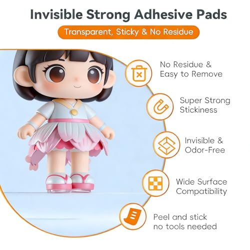 ZVP removable glue dots for bulk party balloon decor, 1000 adhesive dots, 0.39-inch diameter