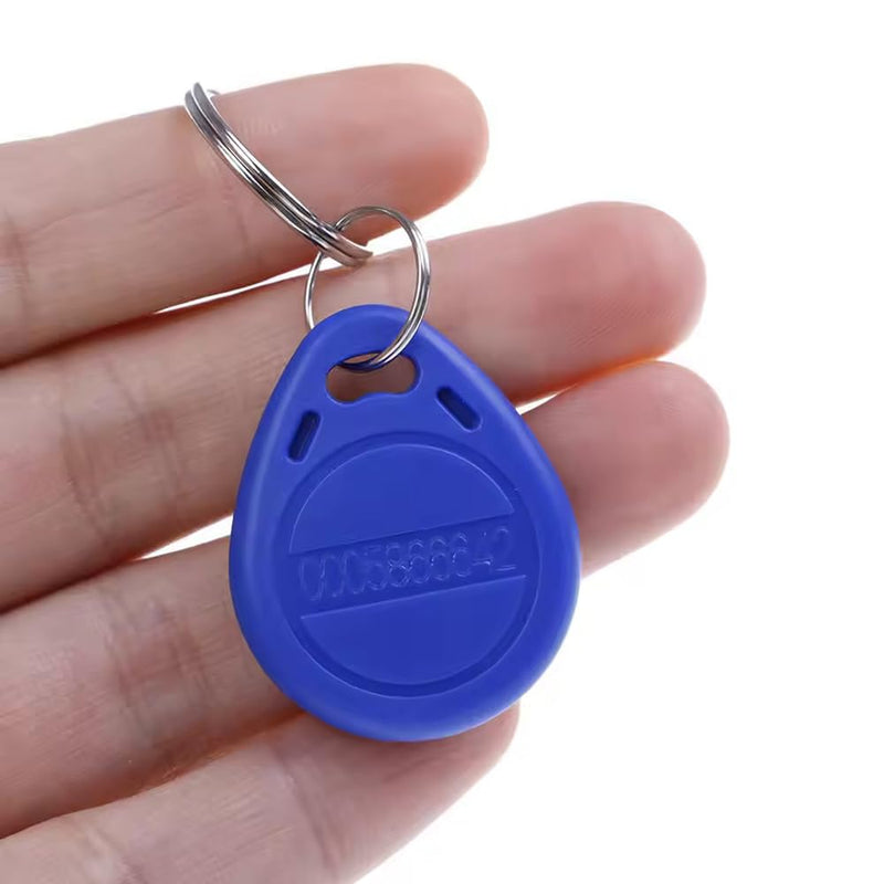[Australia - AusPower] - 100 Pack Blue EM4100 Keyfobs - 64Bit Read Only RFID 125Khz Key Fobs for Access Control, Attendance, and Identification 