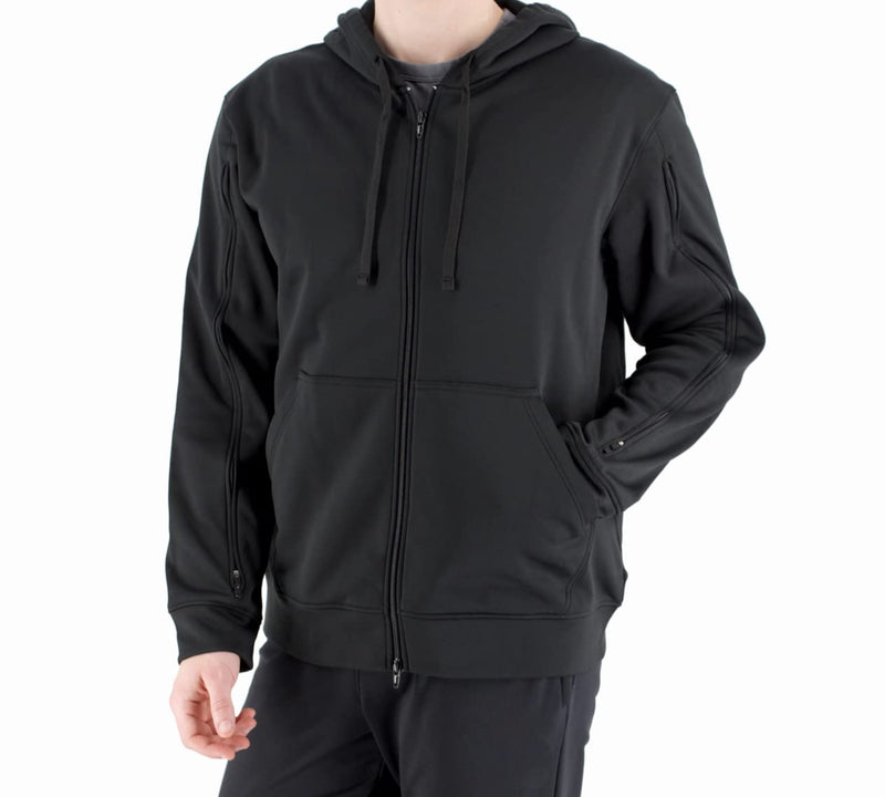 RENOVA MEDICAL WEAR Dialysis Access Sweatshirt - Men's - Women's - Unisex Sizing X-Large Black