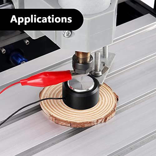 CNC Router Z-Axis Tool Setting Touch Probe Block Milling CNC Router Mill Zero Check Touch Plate for CNC Engraving Machines, With Wire End Caps (7 Packs)