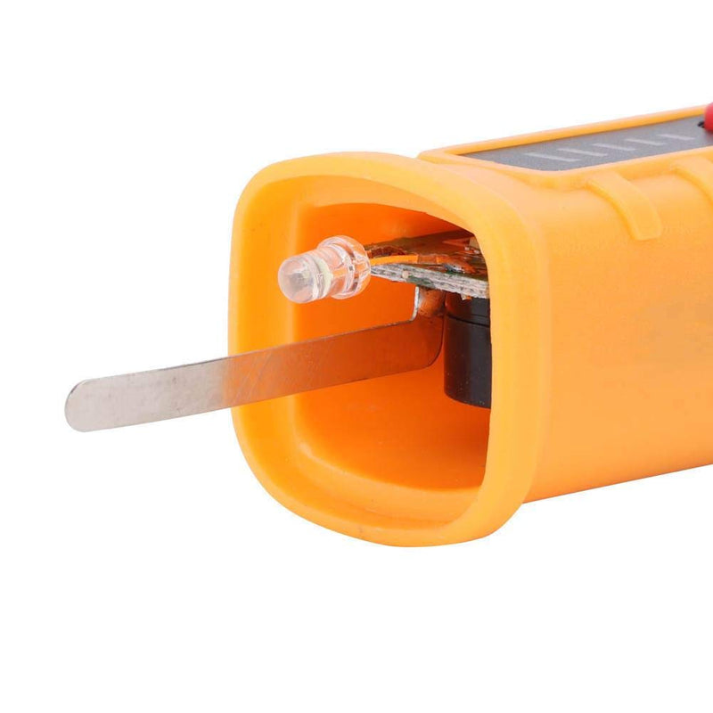 [Australia - AusPower] - Oumefar 802 Test Pencil Electric Voltage Detector Tester Pen 48-1000V/12-1000V Electricity Detect Pen with LED Flashlight(Yellow) 