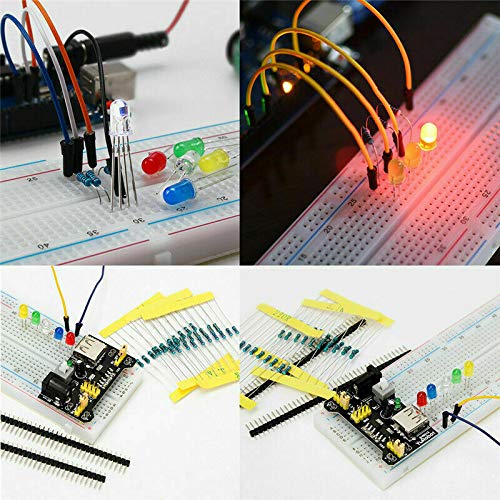 Starter Kit for Electronic Components Breadboard LED Summer Resistance Transistor