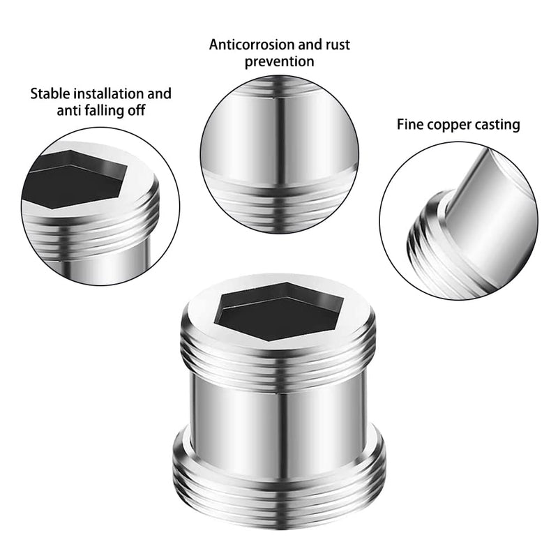 [Australia - AusPower] - Tap Adapter M20 to M22 - Thread Adapter for Male Thread M20 and M22, Ideal for Aerators and Sinks M20M22 