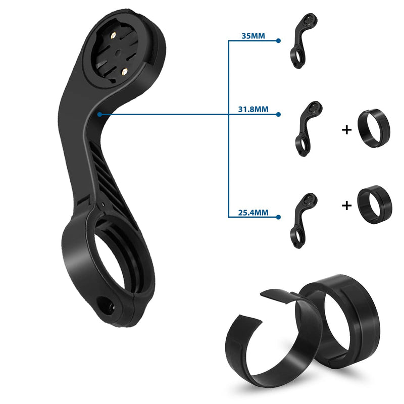 [Australia - AusPower] - Thinvik Bike Computer Mount for Garmin Edge 1040 1030 840 830 540 530 130 Compatible with 25.4 31.8 35mm Handlebars Comes with Quick Release Gopro Mount Adapter and Light Holder 