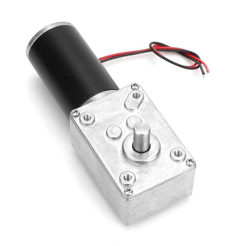 [Australia - AusPower] - Reversible Worm Gear Motor, 24V 8mm Shaft Worm Gear Motor High Torsion Speed Reduce Electric Motor for Curtain Machine Advertising Equipment Window Opener Smart Device (10RPM) 10RPM 