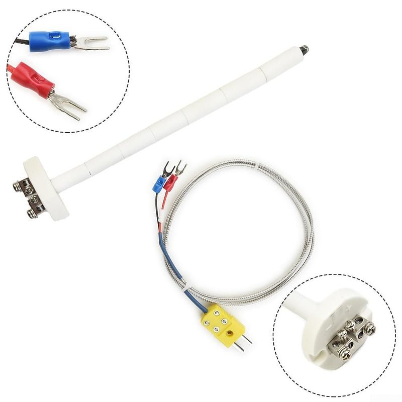 [Australia - AusPower] - K-Type Thermocouple Block Ceramic Kiln Insulator Kiln Probe Measuring Temperature -58 to 2372°F（-50 to 1300℃）, as picture show, 9B590VD1S10R02A7E9NOXG9 