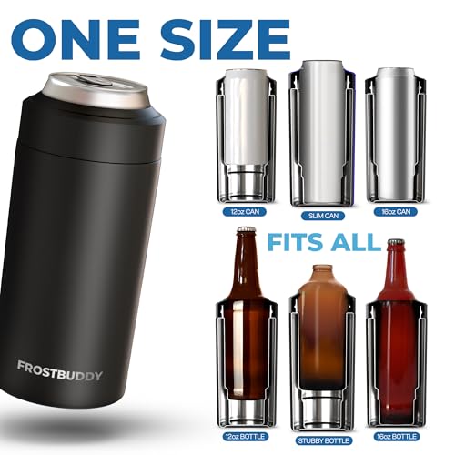 Frost Buddy Universal Can Cooler - Fits 12 & 16 oz (Georgia Bulldogs | 3D) Georgia Red
