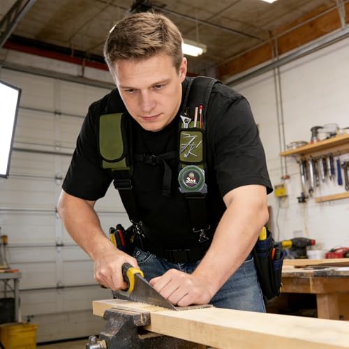 lovligt green tool belt suspenders with adjustable tool belt and tool holsters for men