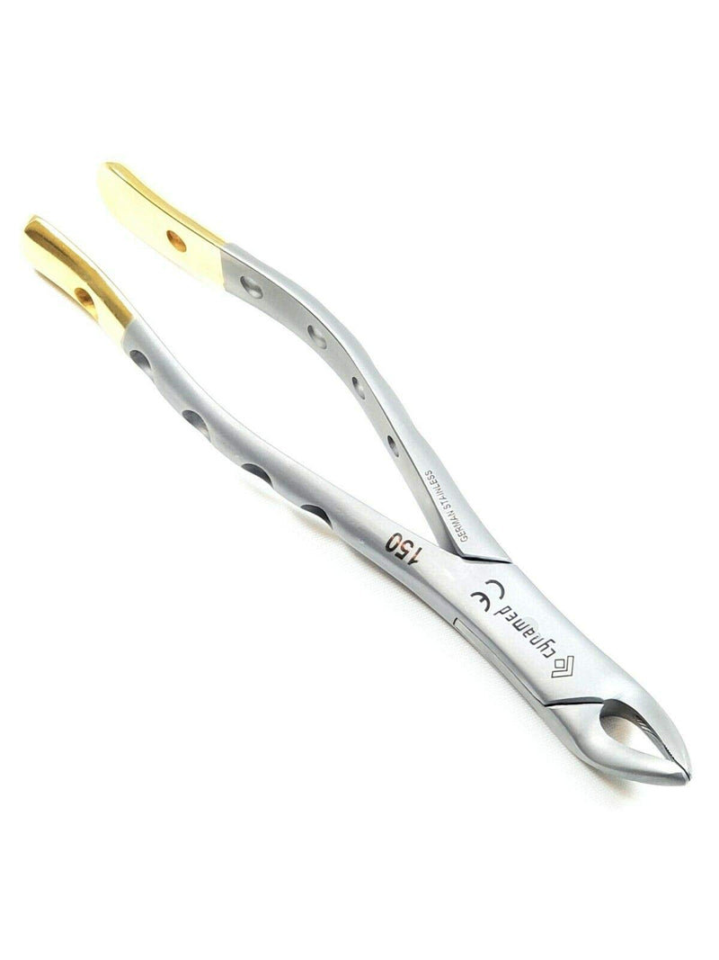 [Australia - AusPower] - Premium German Gold Dental Extracting Extraction Forceps #150-Upper Bicuspid, Upper Cuspid, Upper Incisor, Upper Root Dental Instruments-Cynamed 