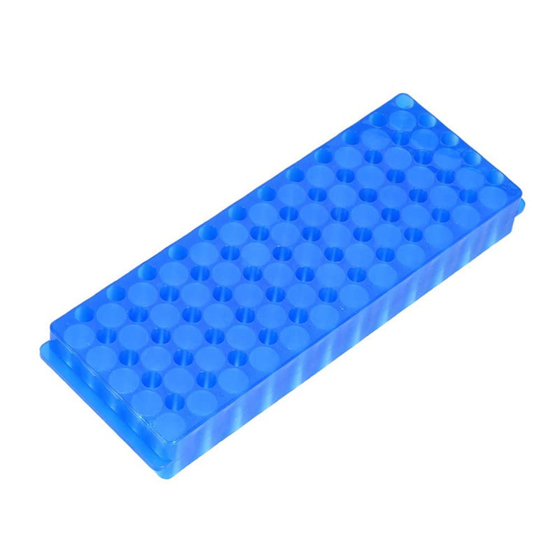 [Australia - AusPower] - 1Pcs Tube Rack,Microcentrifuge Tube Rack, Double-Sided Plate Centrifugal Pipe Rack, for 0.5ml-2ml Centrifugal Pipe, 60 Holes (Blue) Blue 
