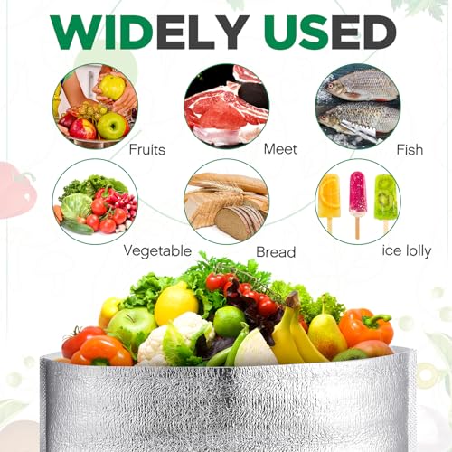 30 Pcs Insulated Box Liners for Shipping 13 x 8.5 x 12 Inch Large Foil Reusable Insulated Bags for Lunch Box Shopping Bag Shipping Container Insulation Lining Waterproof Package Frozen Food