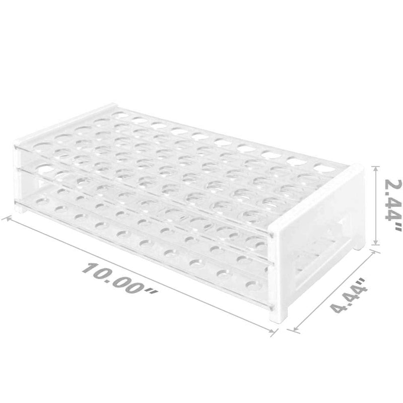 [Australia - AusPower] - Plastic Test Tube Rack for 15/18 mm Tubes, Hole Diameter is 18.7mm, Holds 50, Detachable, Karter Scientific 208U2 (Pack of 1) 15/18mm Pack of 1 