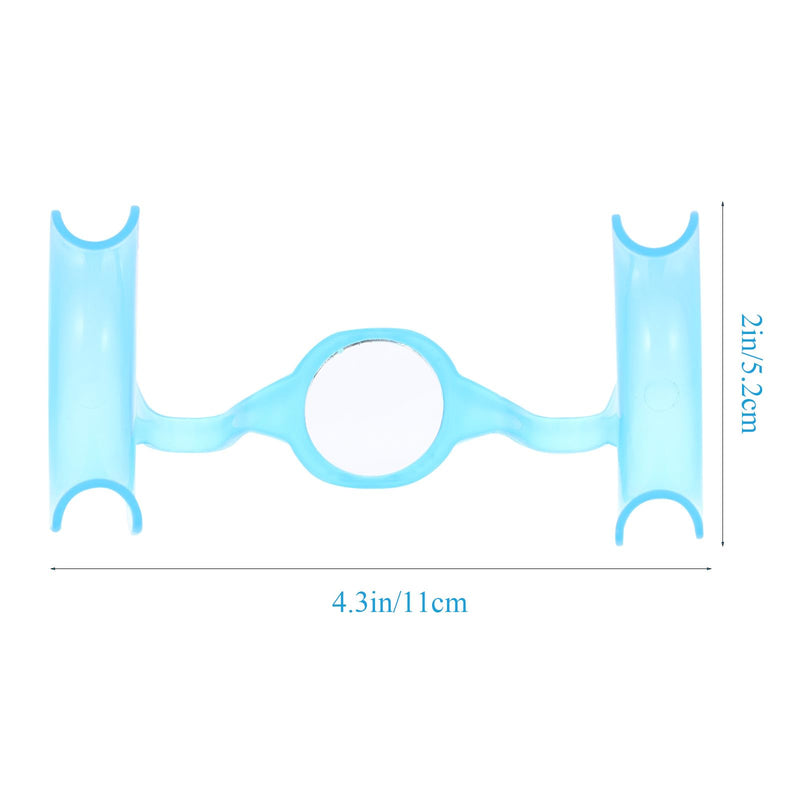 [Australia - AusPower] - EXCEART 20pcs C Shape Cheek Retractor Autoclavable Dental Mouth Opener for Mouthguard Speak Out Challenge (Blue) 
