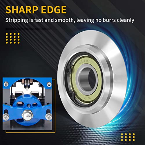 SENDUO 2-piece replacement wire stripper blades in 65Mn spring steelycled
