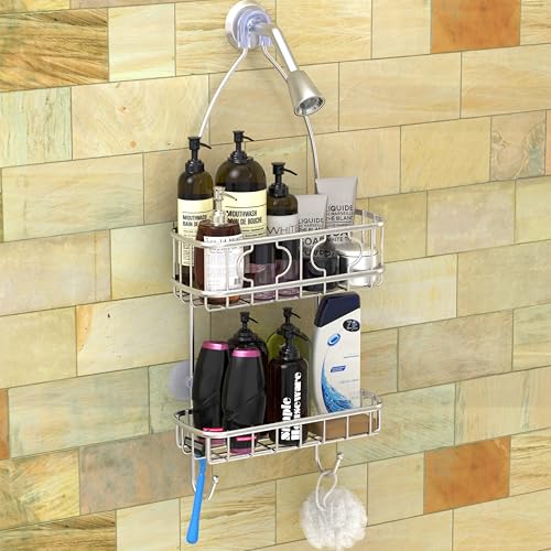 Simple Houseware Stainless Steel Hanging Shower Head Caddy Organizer Medium - 24" x 10.2" x 4.2"