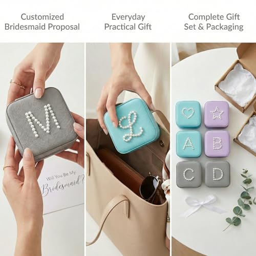 6-Piece Personalized Mini Jewelry Box Gift Set