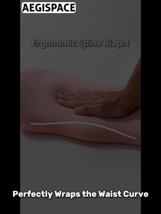Lumbar Support Pillow for Sleeping - Back Pillow for Sciatica & Back Pain Pink