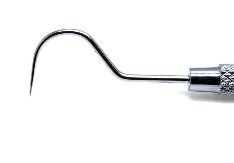 [Australia - AusPower] - Dental Explorer 23 Shepherd Hook, Ultra Light Diagnostic Endodontic Examination Instrument Individual Stainless Steel 