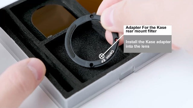 Kase Rear Lens ND 3 Filter Kit ND8 ND64 ND1000 3 6 10 Stop Dedicated for Canon EF 11-24mm f/4L USM, Canon EF 14mm f/2.8L II USM Lens