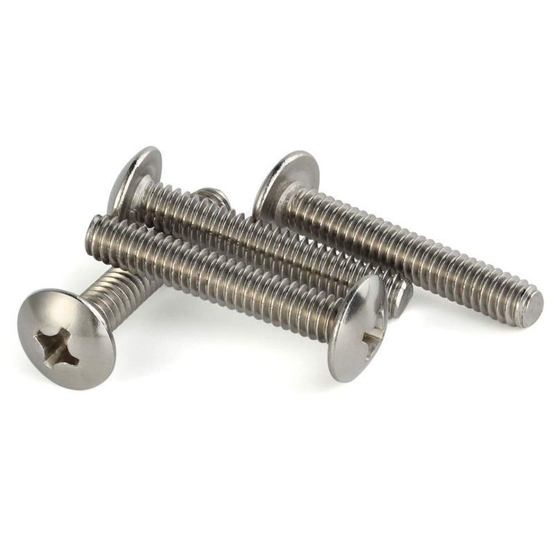 [Australia - AusPower] - 1/4-20 x 1-1/2" Truss Head Machine Screws, Full Thread, 18-8 Stainless Steel, Quantity 20 1/4-20 x 1-1/2" 