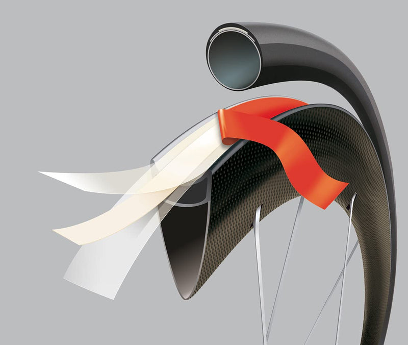 Velox Jantex 14 Tubular Rim Tape - 2 Wheels - R040CS00,Orange