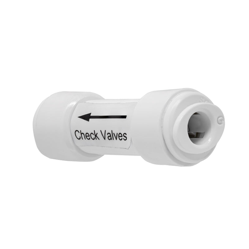 [Australia - AusPower] - 1/4" Quick Connect One Way Check Valve for Reverse Osmosis Water Filtration Systems Or Other Water Appliances (1/4" Quick Connect x 1/4" Quick Connect) 