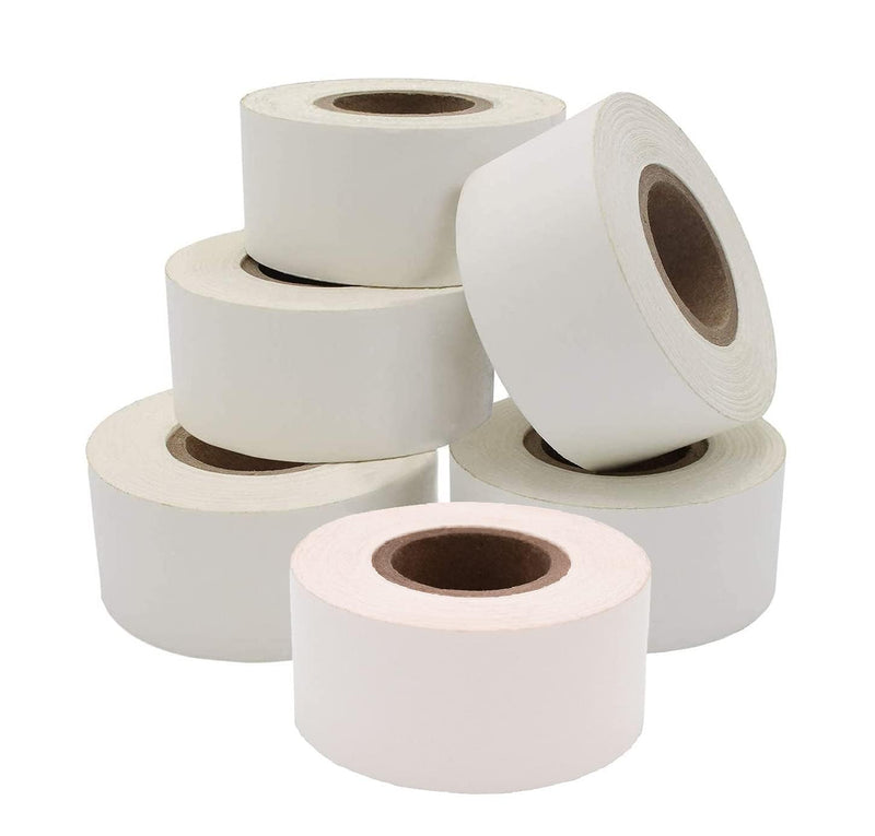 ChromaLabel 1 Inch Color Code Labeling Tape Value Packs, White, 6 Rolls, 500"/Roll