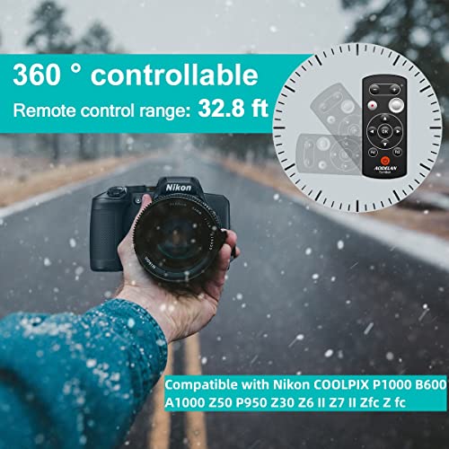 AODELAN Wireless Camera Remote Control Remote Shutter Release for Nikon Black Remote for Nikon