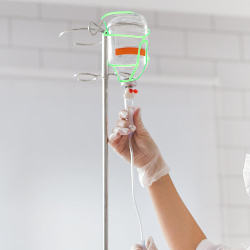 Healvian Hanging Net for Infusion Bottles, Pack of 15 Bottle Sleeves for Saline Solution Infusions Hanging Net 14.8 x 11 x 7 cm for Hospital and Home Care