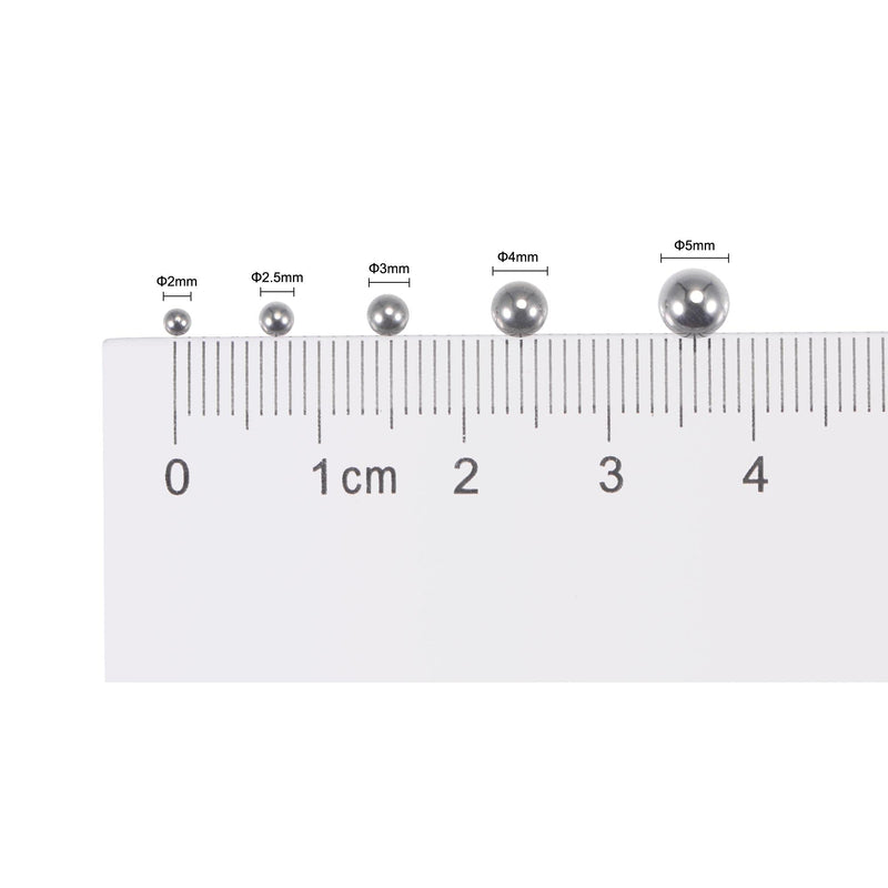 [Australia - AusPower] - uxcell 500pcs 2mm 440C Stainless Steel Bearing Balls G25 Precision 500 