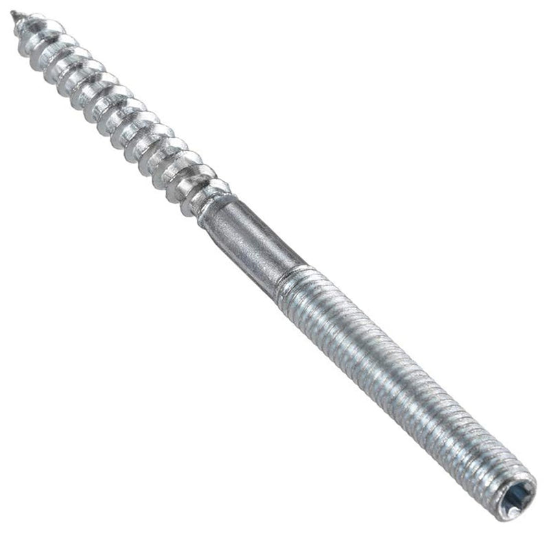 [Australia - AusPower] - TOP-VIGOR 8Pcs M6x90mm Double Headed Bolts Self Tapping Screw, Double Ended Dowel Screws, Screw Dowels Hanger, Threaded Lag Wood Screws and Machine Bolts for Wood Joint Furniture M6*90mm, 8pc 