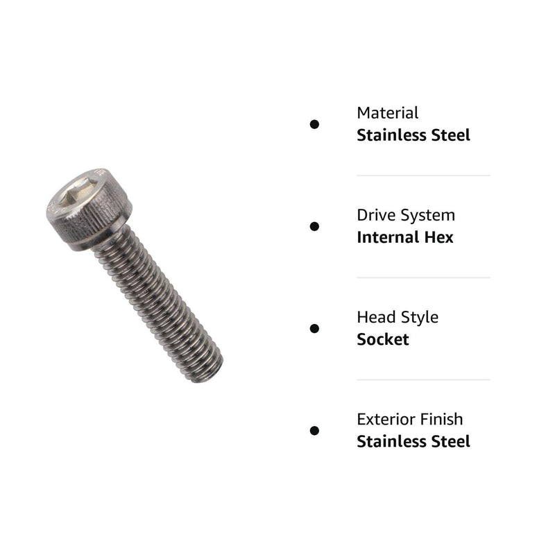 [Australia - AusPower] - M3 x 30mm Socket Head Cap Screws Metric, Allen Socket Drive, Stainless Steel 304, Full Thread, Bright Finish, Machine Thread, 100 PCS M3 x 30mm 