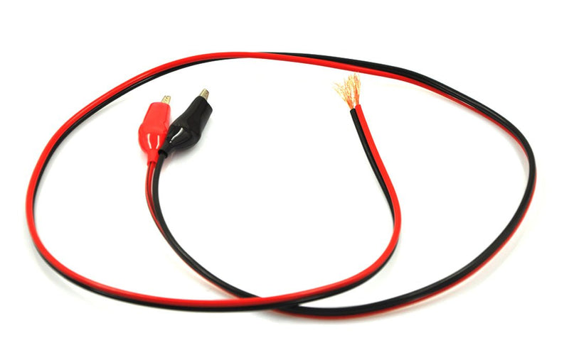 [Australia - AusPower] - XINCOL XT-15 39" (1M) 15/2 Test Probe Power Supply Cords Test Lead Set DC Output Wiring Cable for Switching Power Supply, Red Black Copper Wire With Insulated Banana Alligator Clips At One End 