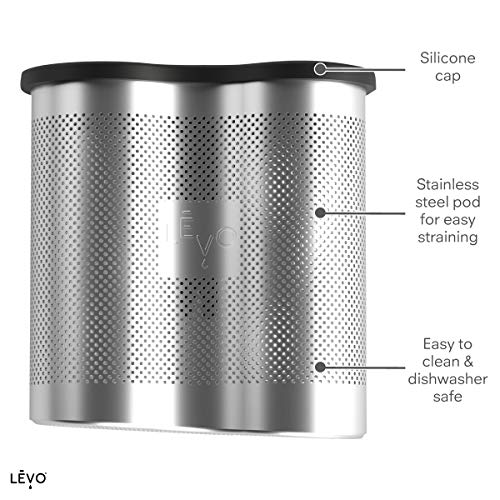 LĒVO Power Pod - Stainless Steel Herb Pod Accessory for LĒVO I & LĒVO II Herbal Infusion Machines - 2x Capacity for More Potent Homemade Herbal Infusions
