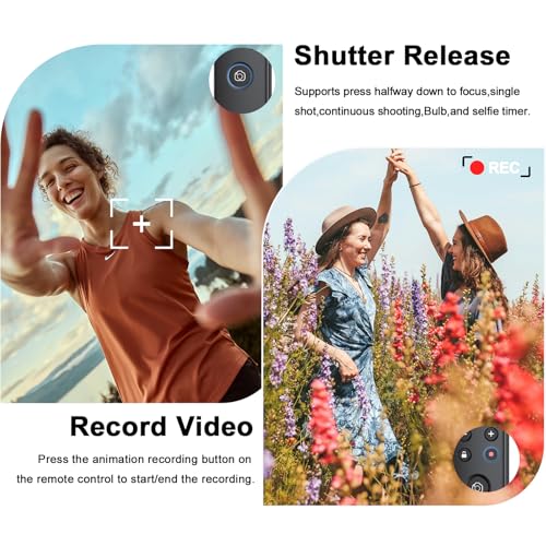 for Fujifilm Rechargeable Camera Remote Control Wireless Shutter Release Black for Fujifilm